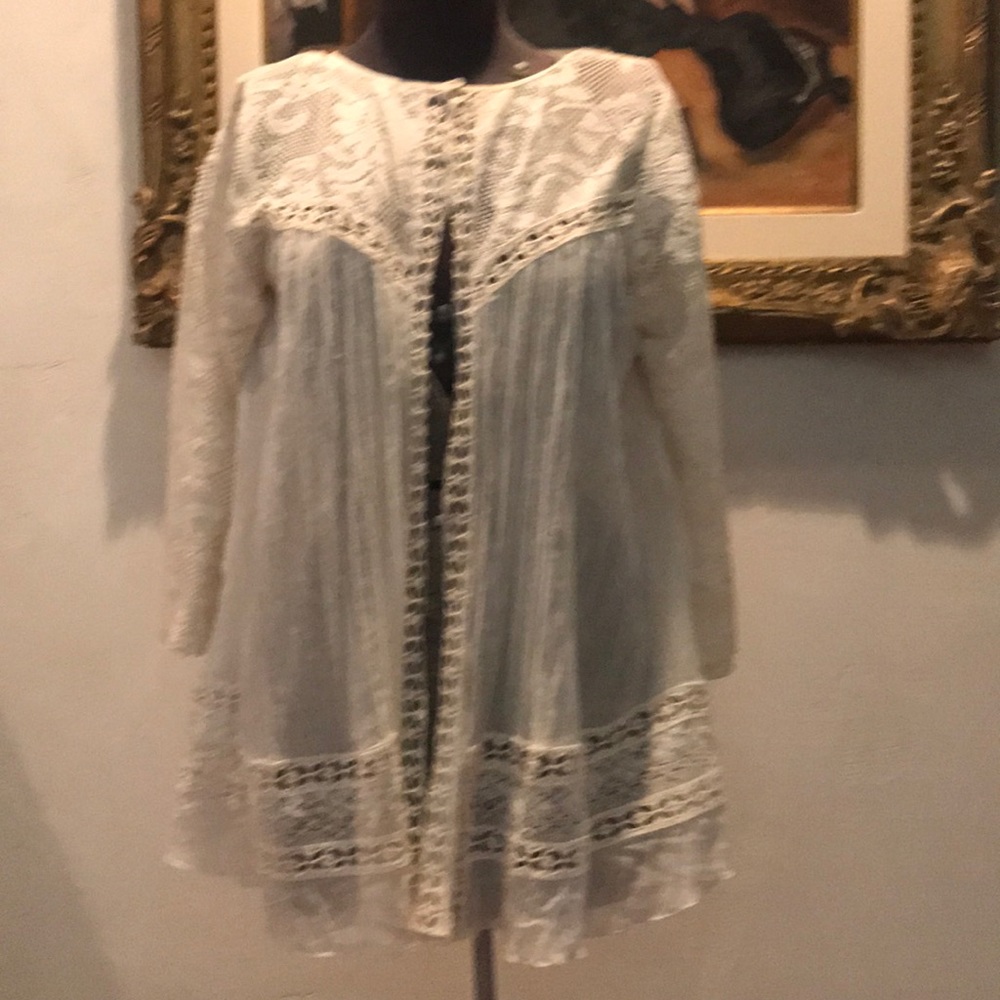 Blouse cover up cream (4/6)